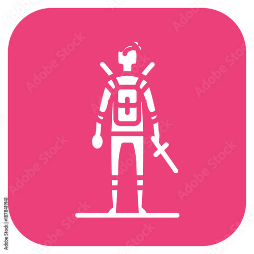 Solo Adventure icon vector image. Can be used for Adventure.