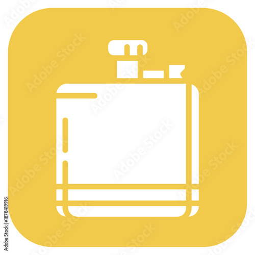 Hip Flask icon vector image. Can be used for Trekking.