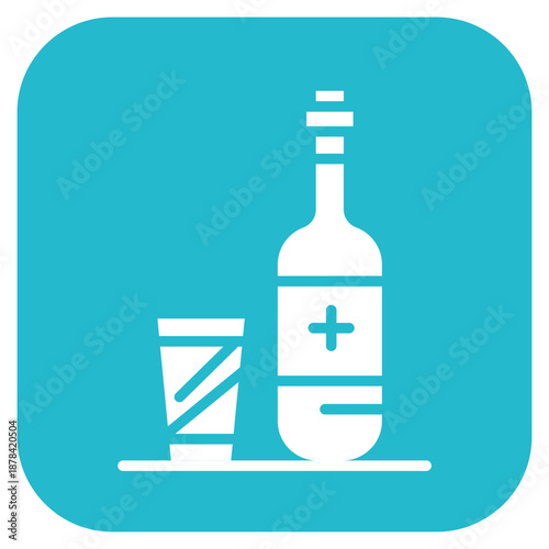 Alcoholic icon vector image. Can be used for Homeless.