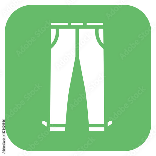Golf Pants icon vector image. Can be used for Golf.