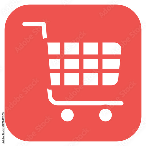 Hand Trolley icon vector image. Can be used for Supply Chain.