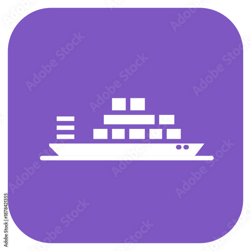 Port icon vector image. Can be used for Supply Chain.
