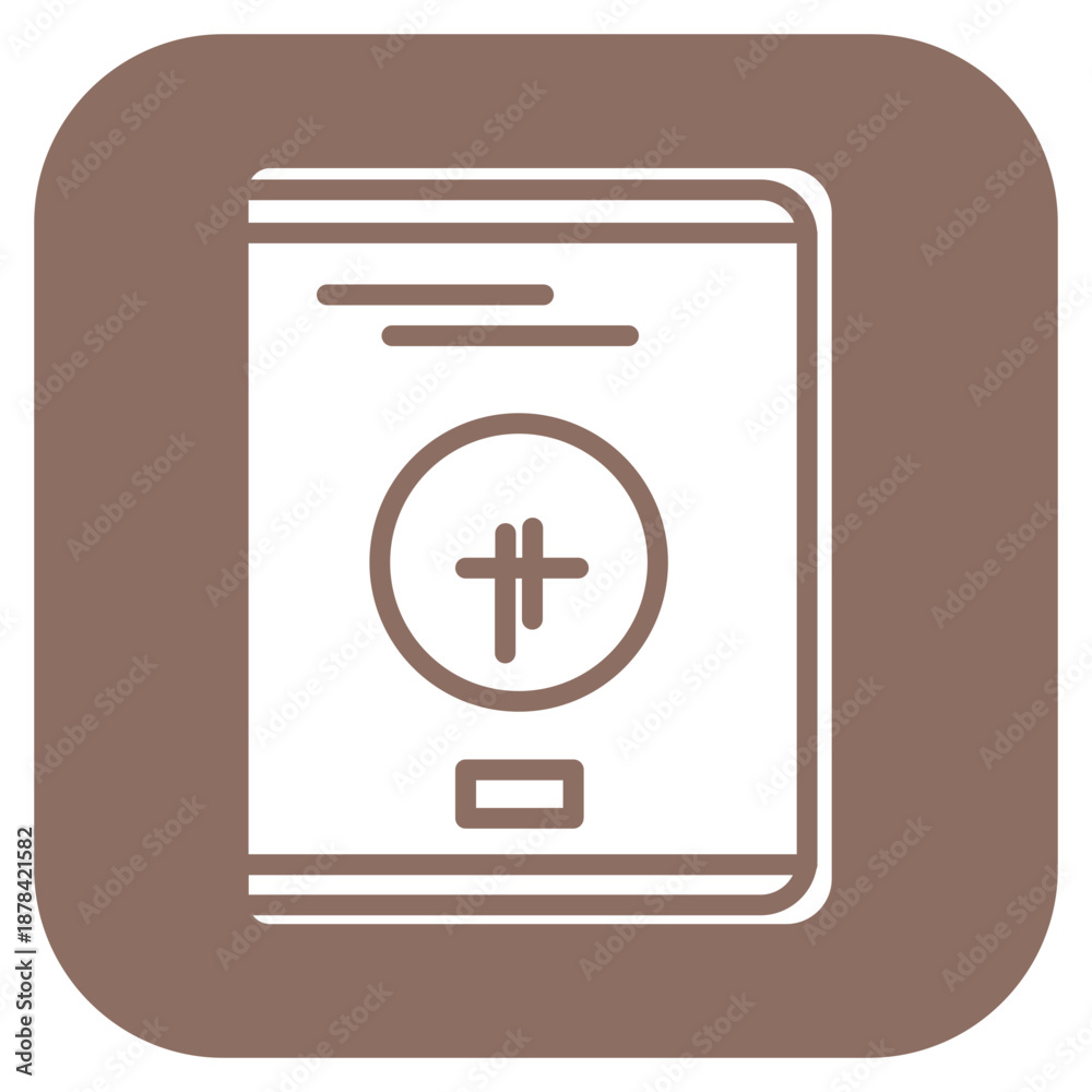 Obraz premium Passport icon vector image. Can be used for Ski Resort.