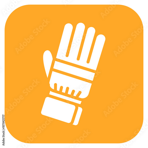 Ski Gloves icon vector image. Can be used for Ski Resort.