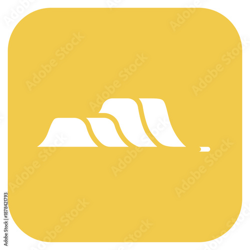 Terrain Park icon vector image. Can be used for Ski Resort.