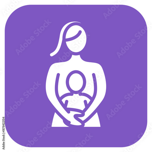 Proud Mother icon vector image. Can be used for Child Adoption.