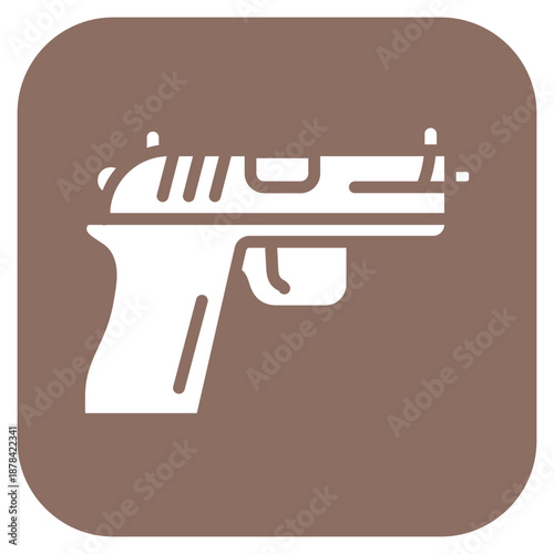 Photos Pistol icon vector image. Can be used for Shooting.