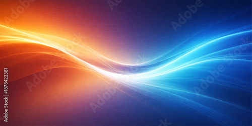 Abstract blue background vector featuring a light wave design wallpaper with art illustration motion texture and flowing curved lines of glowing energy