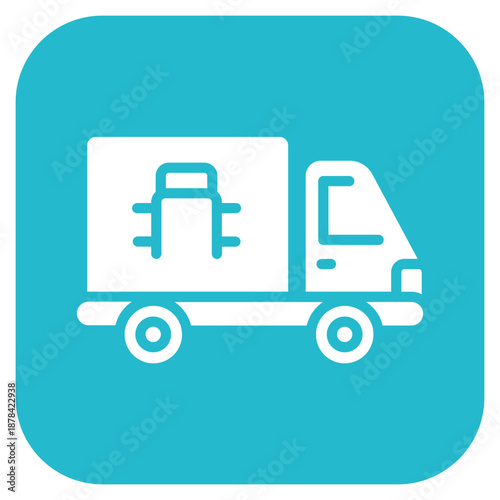 Transporter icon vector image. Can be used for Veterinary.