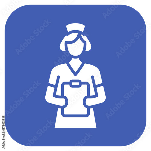 Geriatric Nurse icon vector image. Can be used for Nursing.