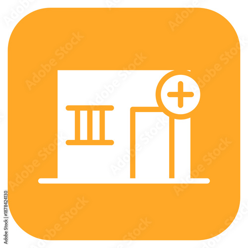 Isolation Ward icon vector image. Can be used for Nursing.