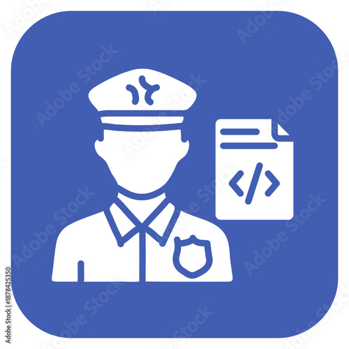 Code Enforcement icon vector image. Can be used for Compliance And Regulation.