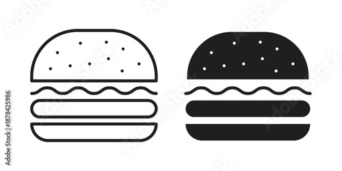 Hamburger icons collection vector design illustration isolated. EPS10