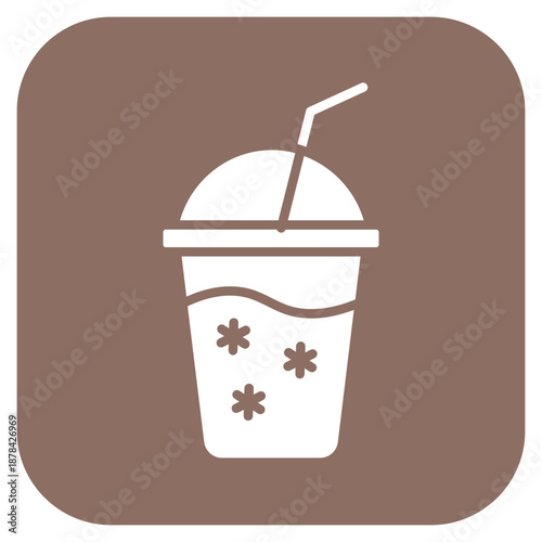 Cold Drink icon vector image. Can be used for Bar.