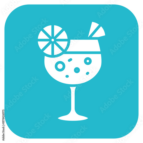 Gin Tonic icon vector image. Can be used for Bar.