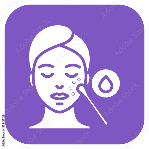 Chemical Peel icon vector image. Can be used for Cosmetology.