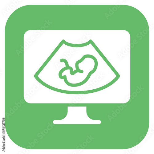 Sonogram icon vector image. Can be used for Maternity.