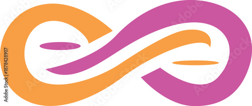 Modern Geometric Colorful Shape Vector logo with Center Abstract art, creative Symmetric Design.