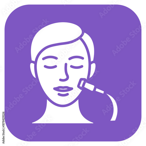 Dermabrasion icon vector image. Can be used for Dermatology.