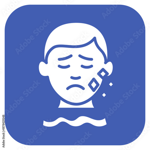 Flaky Skin icon vector image. Can be used for Dermatology.