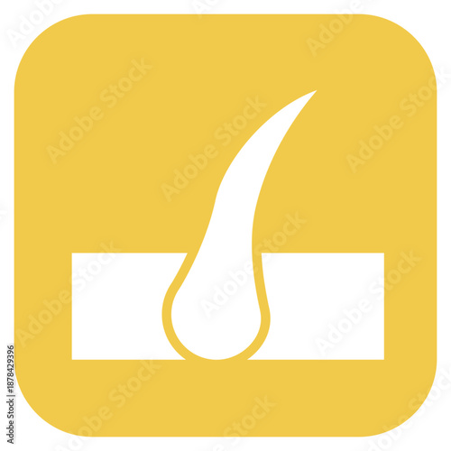 Hair Follicle icon vector image. Can be used for Dermatology.