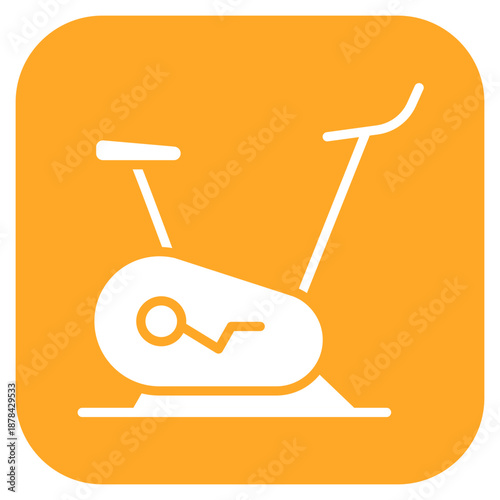 Exercise Bike icon vector image. Can be used for Nursing Home.