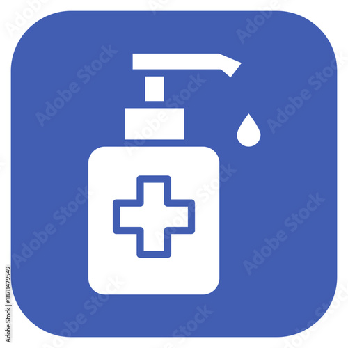 Hand Sanitizer icon vector image. Can be used for Nursing Home.
