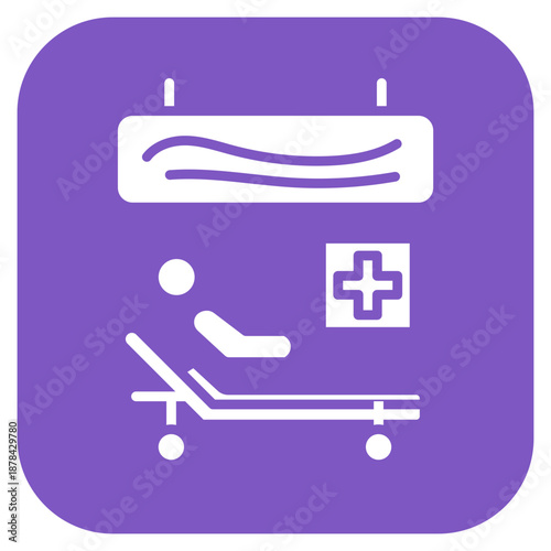 Emergency Ward icon vector image. Can be used for Tuberculosis.