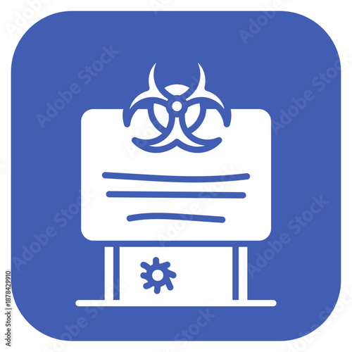 Infection Zone icon vector image. Can be used for Tuberculosis.