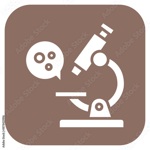 Microscope View icon vector image. Can be used for Tuberculosis.