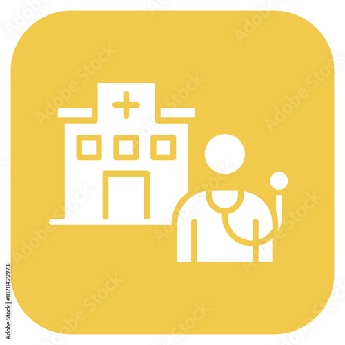 Outpatient Care icon vector image. Can be used for Tuberculosis.