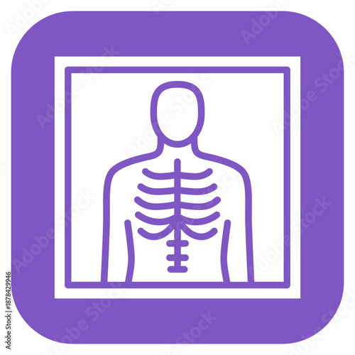 Radiology Scan icon vector image. Can be used for Tuberculosis.