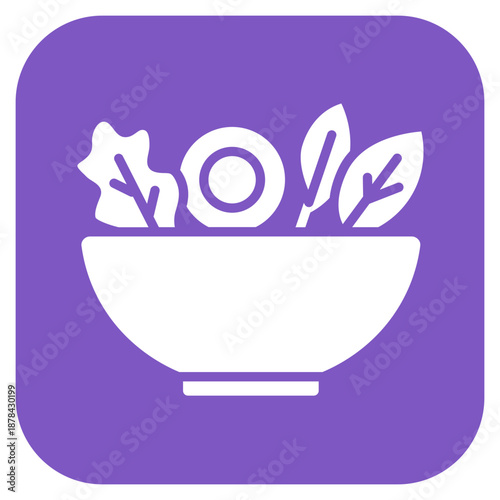 Salad Bowl icon vector image. Can be used for Brunch.
