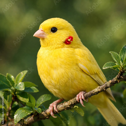 yellow and red bird
