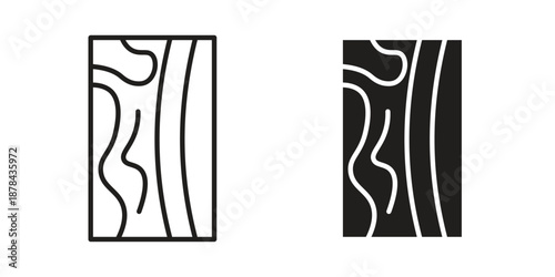 Wood board icons collection vector design illustration isolated. EPS10