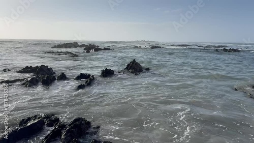 Rocky shoreline near Cape Town, South Africa.