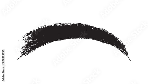 Black vector brush on transparent. grunge dirty brush stroke. analog touch material. painting brush, drawing. vector file