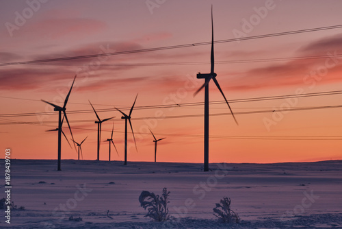 wind generators in the Arctic (Teriberka)