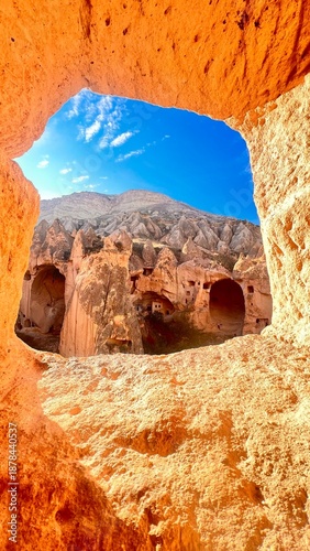 Wallpaper Mural Cappadocia, Turkey's ancient city. Famous chimney houses, old churches, and rock-carved ancient architecture.  Torontodigital.ca