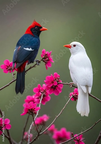 bird on a flower