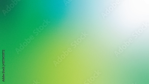 Abstract grainy gradient background with vibrant shades of green and white