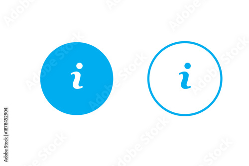 Set of Information icon collection. Info point Icon black. Vector Illustration.