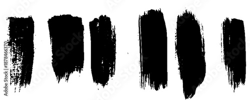 Grunge style hand-drawn thick brush strokes in acrylic paint illustration