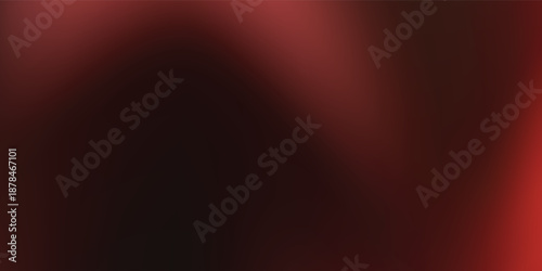 Dark red gradient background. Abstract smooth hot color gradation wallpaper. Vibrant intense blurred backdrop for banner, poster, leaflet, brochure, booklet. Fiery red orange overlay.