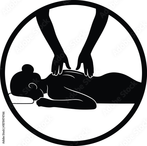 Massage therapy illustration