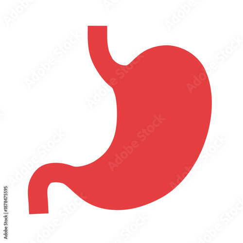 Human stomach digestion organ icon, Abdomen anatomy and gastric health symbol, human stomach digestion organ icon