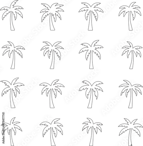  palm trees silhouette, palm tree silhouettes, palm trees silhouettes, palm, tree, beach, nature, summer, vector, silhouette, island, sun, illustration, leaf, palm tree, palmtree, leaves, design, plan