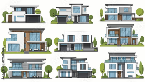 Modern Luxury Homes Collection Architectural Design.
