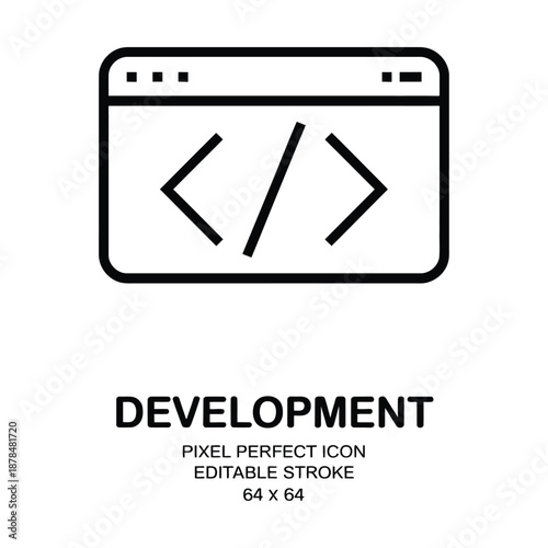 Free Download Modern coding icon for web development projects and software design - GFXLoad