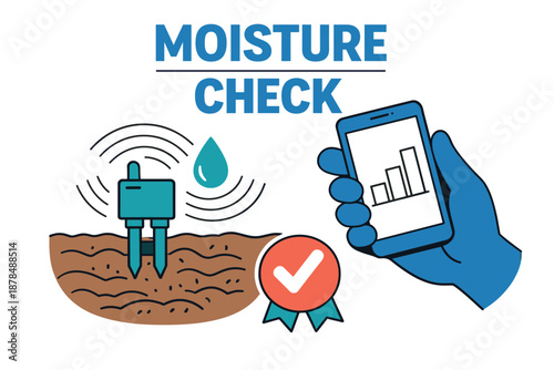 Smart soil moisture detection with mobile app integration
